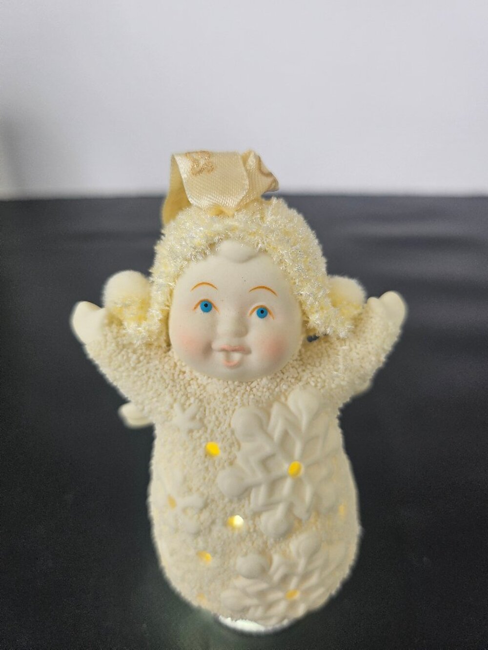 Department 56 Snowbabies Glowing Angel Ornament Light Up Christmas Porcelain